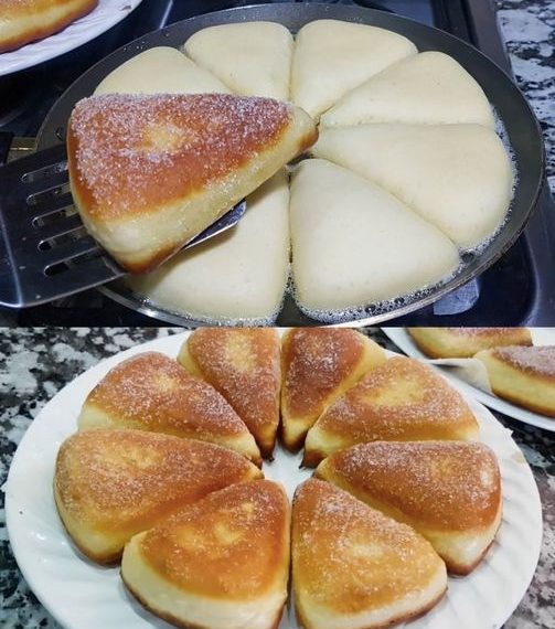 Quarkfächer mit Zimtzucker aus der Pfanne !