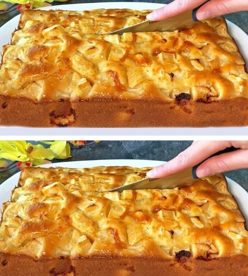 Apfelkuchen mit vielen Äpfeln, lecker!