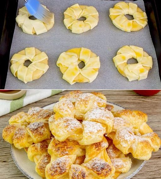 Blätterteig-Apfel-Strudel: Das Rezept für schnelle und leckere Süßigkeiten
