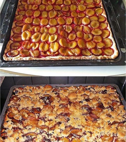 Zwetschgenkuchen vom Blech in 10 Minuten im Ofen