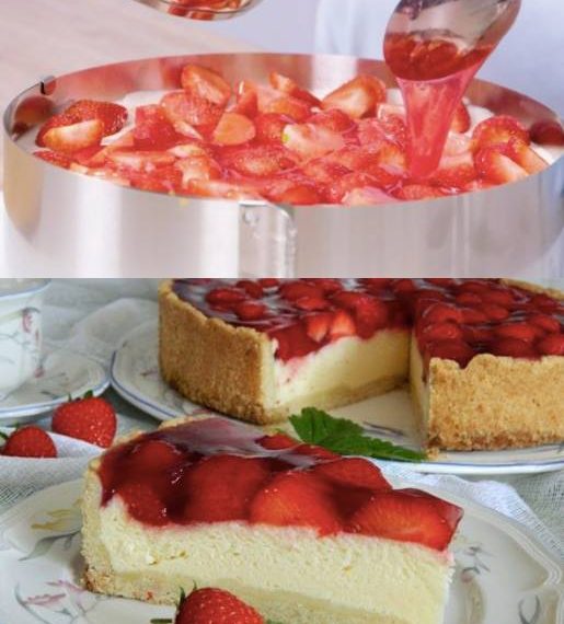 Erdbeer-Käsekuchen ohne Backen