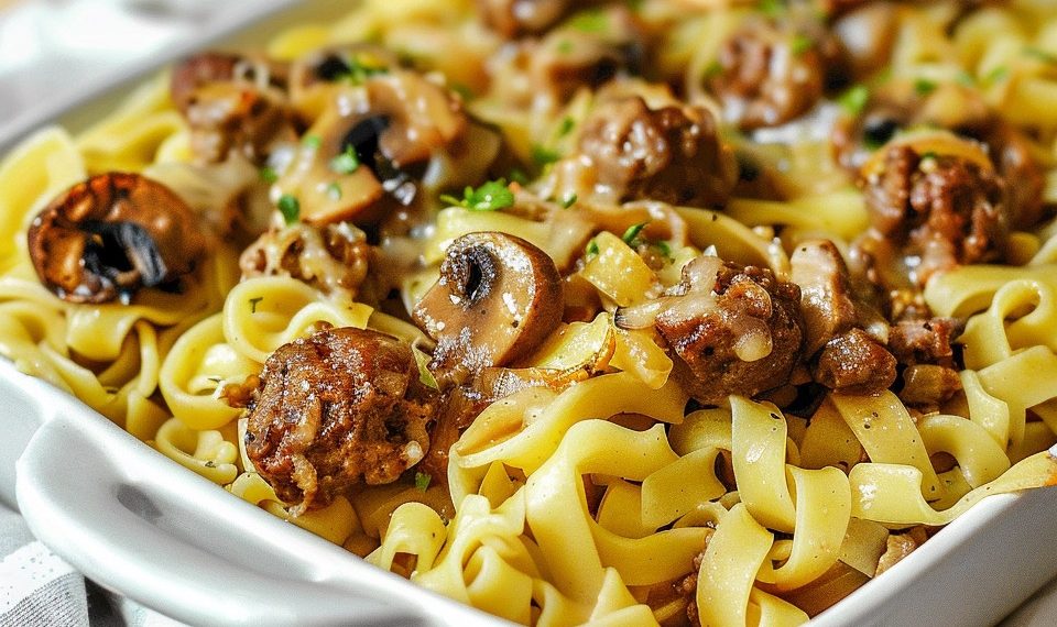 Pasta Mit Pilzsauce Und Fleischbällchen – Einfach Perfekt