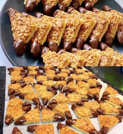 Nussecken in 15 Minuten bereit für den Ofen