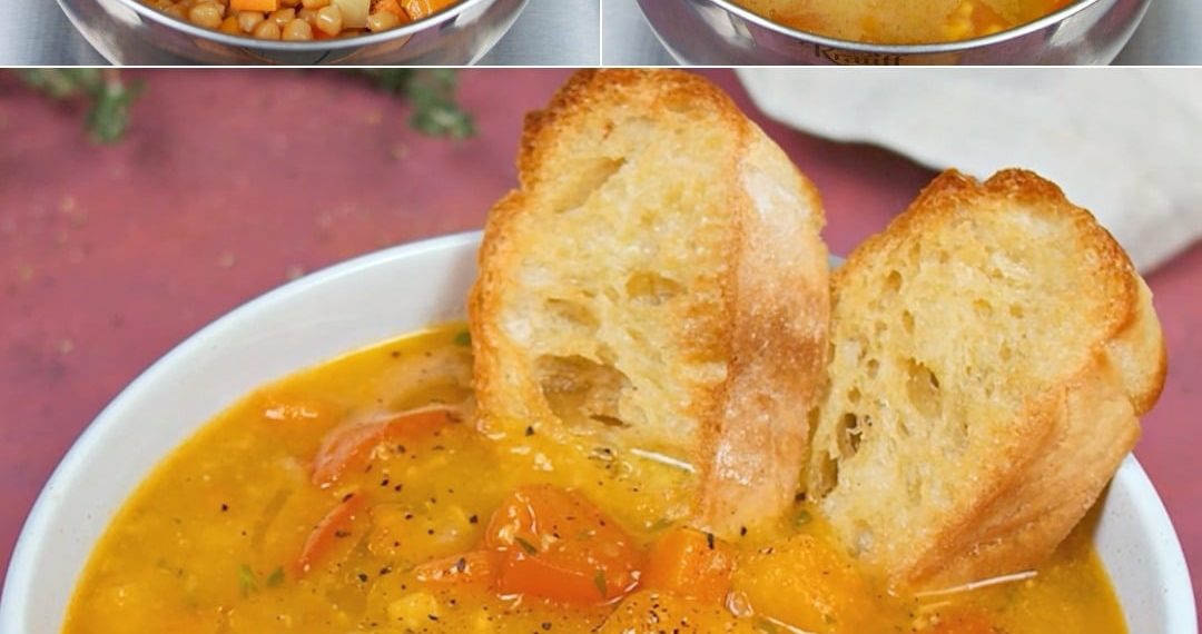 Diese Suppe ist in etwa 30 Minuten fertig, herzhaft, bequem, super cremig und absolut lecker – Kichererbsensuppe: einfach, cremig und einfach zuzubereiten!