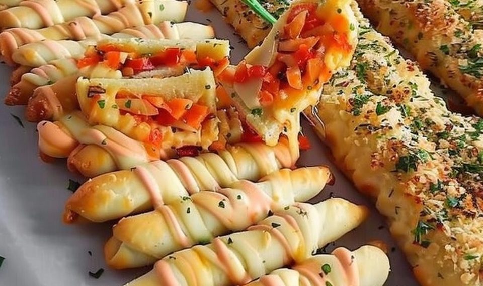 Käsestangen Aus Blätterteig