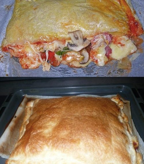 Calzone-mit-Blätterteig, Schmecken einfach Gigantisch