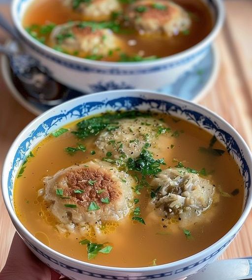 Leberknödelsuppe Omas Rezept