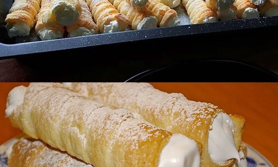 Mhmmmm da bleibt ganz sicher keiner übrig: Omas Schaumrollen mit Vanillecreme