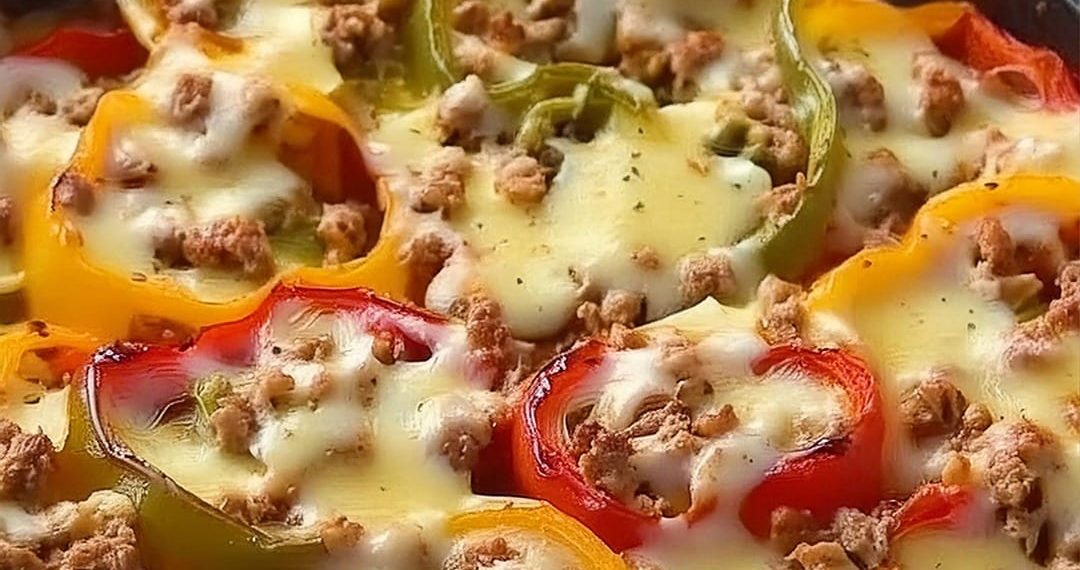 Gefüllter Paprika-Auflauf für jede Jahreszeit, ein absoluter Hingucker!