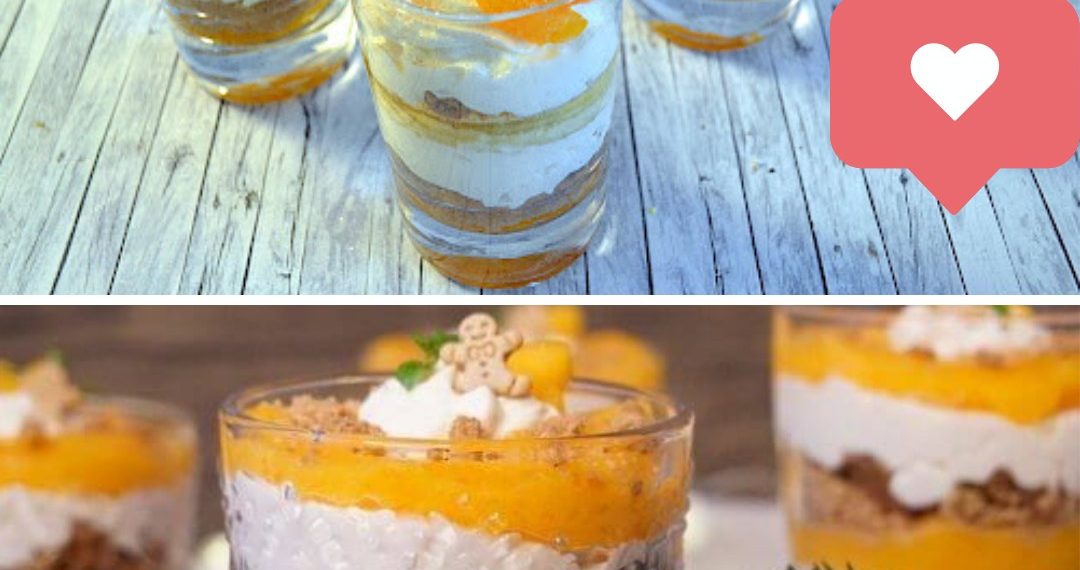  Spekulatius-Dessert mit Karamellsoße