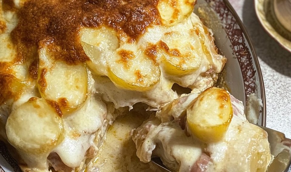 Sättigender Hähnchen-Kartoffel-Auflauf