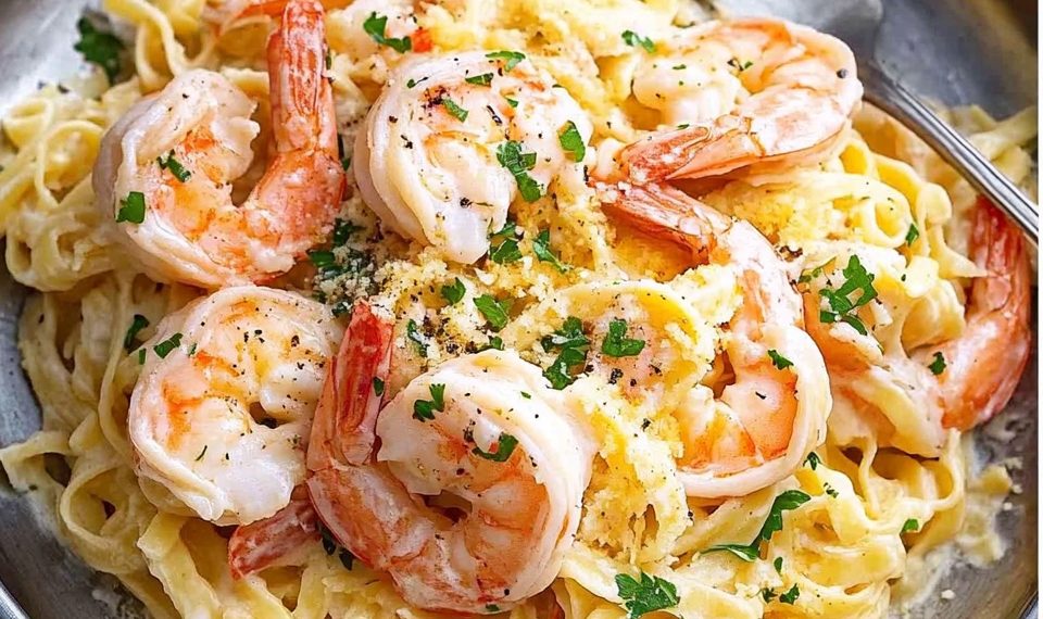 Nudeln mit Krabben! Schnell, einfach und unglaublich lecker!
