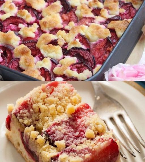 Pflaumenkuchen mit zimtigem StreuselEin saftiger Pflaumenkuchen