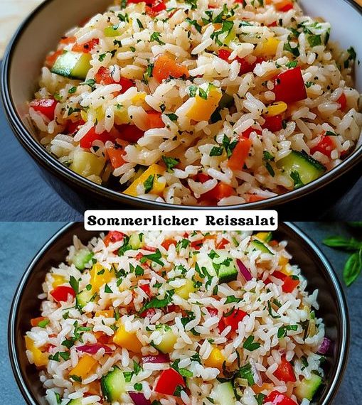Sommerlicher Reissalat