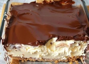 Dekadentes schnelles Schokoladendessert ohne Backen