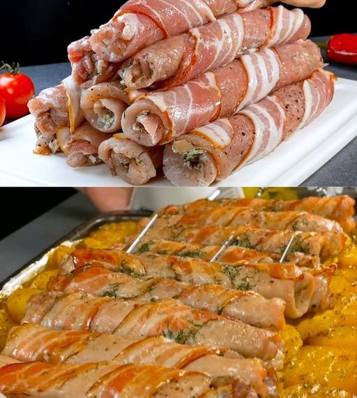 Das ist sowas von leckeeeeer, Schweinefleischröllchen: