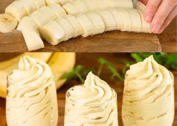 Cremiges Bananendessert
