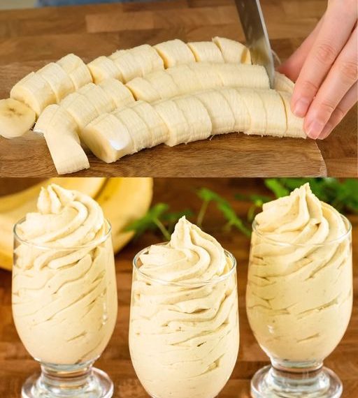 Cremiges Bananendessert