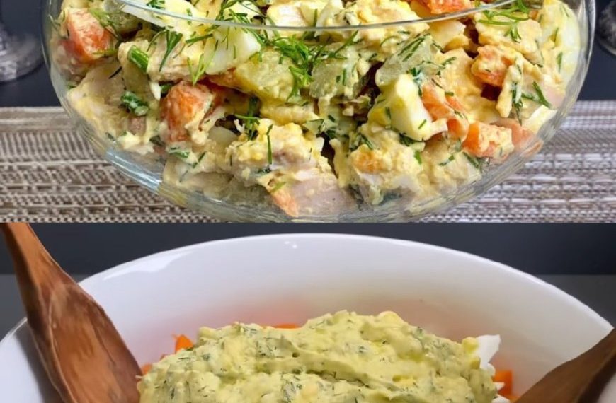 Längst vergessener Salat, aber sehr lecker aus einfachen Produkten! Keine Mayonnaise