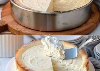 Jedes stück zerfällt im Mund, Quarkkuchen ohne Boden in 5 Minuten