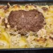 Hackbraten mit Kartoffeln in Sahne