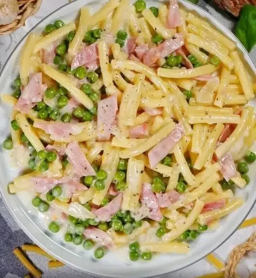 Makkaroni mit Schinken