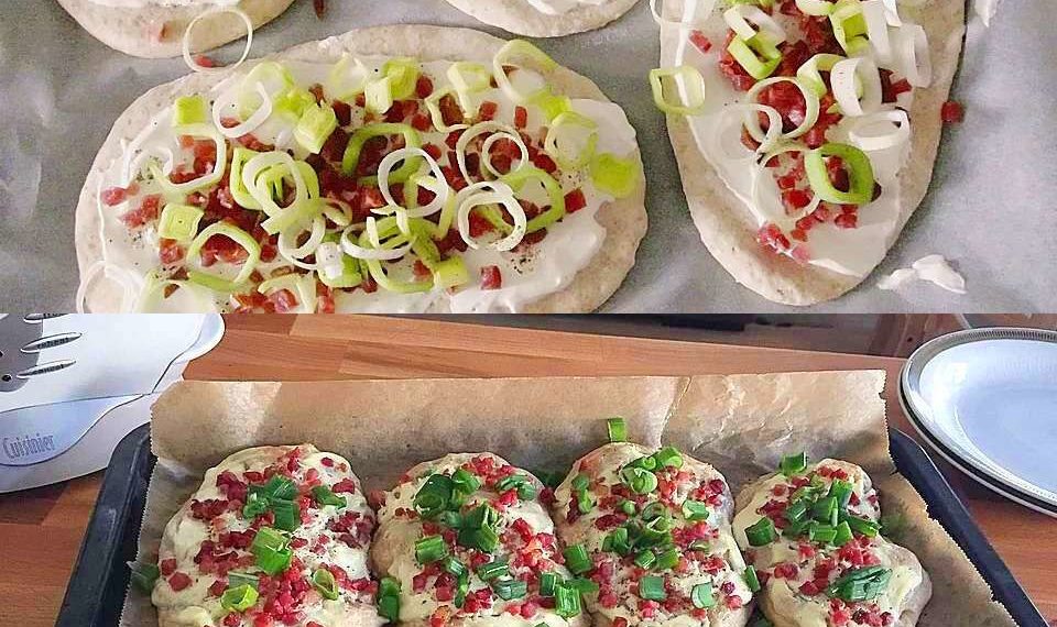 Mittelalterliche Rahmfladen schnell zubereitet