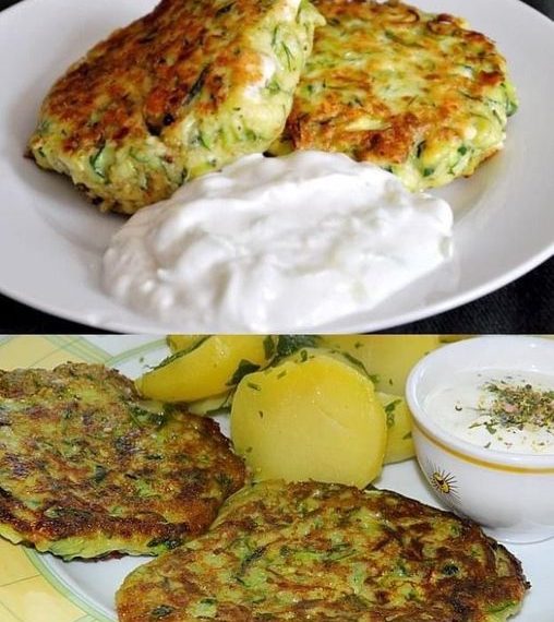 Schnelle Zuchinipuffer