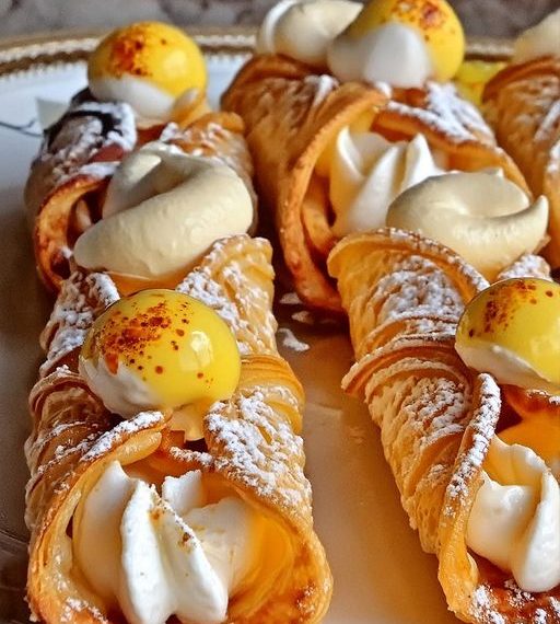 Zitronen-Baiser-Torten-Cannoli: Ein Sommergenuss!