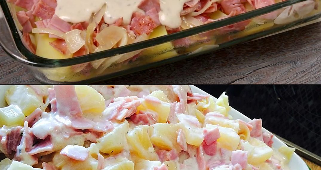 Ohhh man ist das lecker, Nudelauflauf ‘Hawaii’