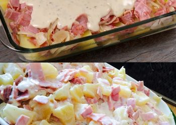 Ohhh man ist das lecker, Nudelauflauf ‘Hawaii’
