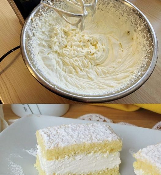 Zitronen Mascarpone-Schnitten