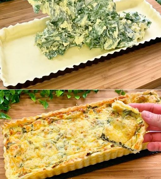 Feta-Spinat-Torte: das Rezept, um sie lecker und schnell mit Blätterteig zuzubereiten