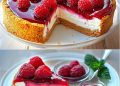 Himbeer Käsekuchen mit mehr als 100g Protein