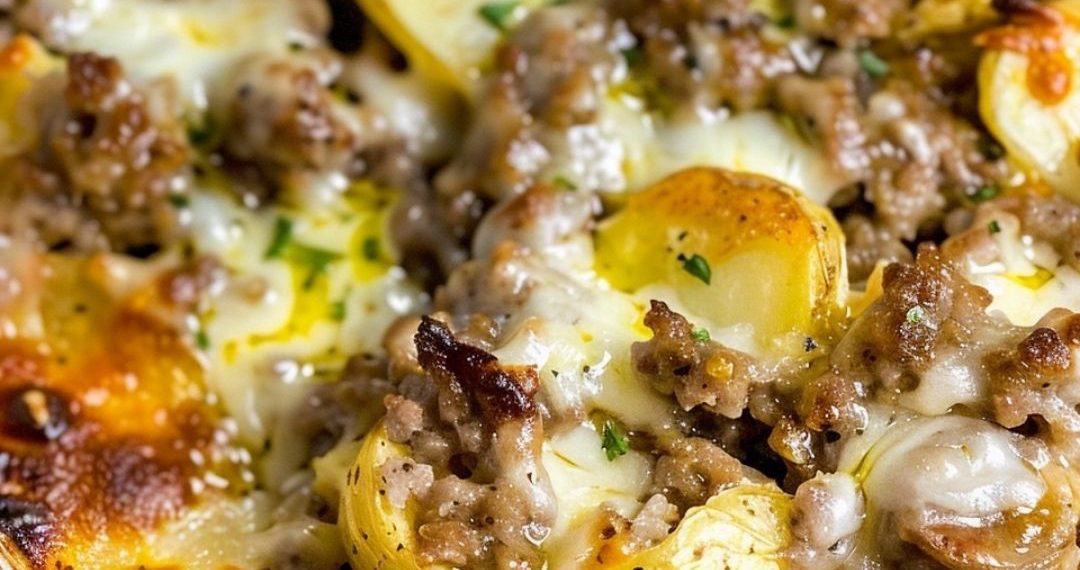 Käse-Wurst-Kartoffel-Auflauf 