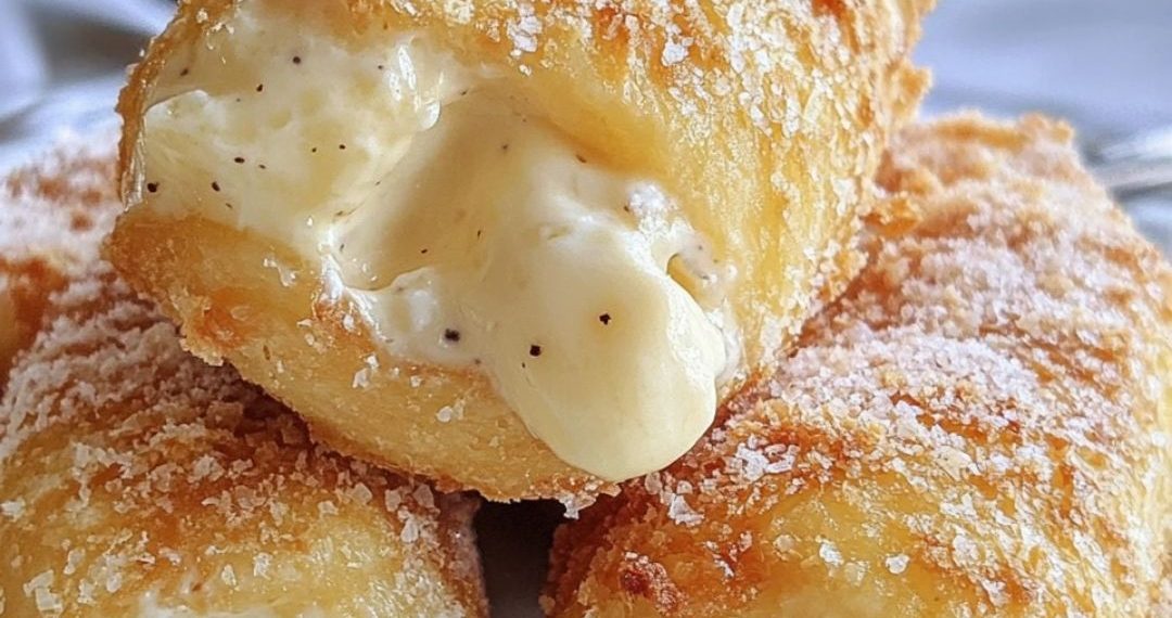 Italienische Cannoli mit Cremefüllung 