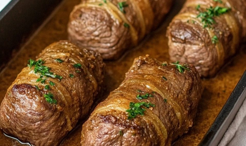 Klassische Rinderrouladen aus dem Ofen