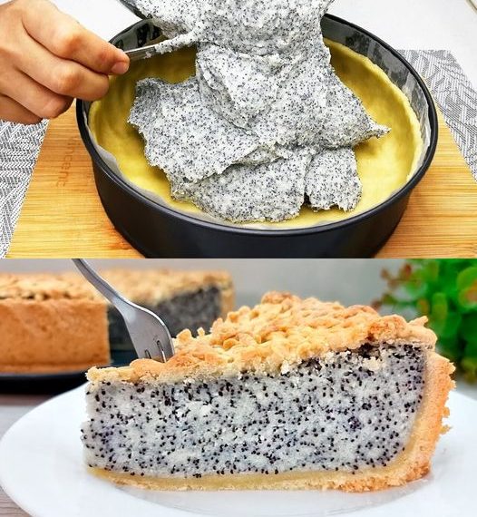 Mohnkuchen mit 250 g Magerquark und 2 Pk Puddingpulver