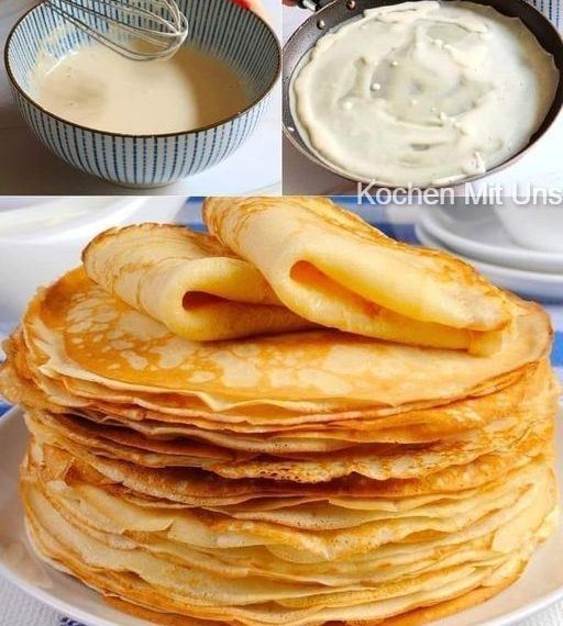 Omas Pfannkuchen mit Geheimzutat die jeder zu Hause hat