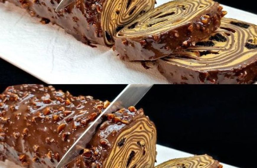 Schokoladenrolle ohne Backen