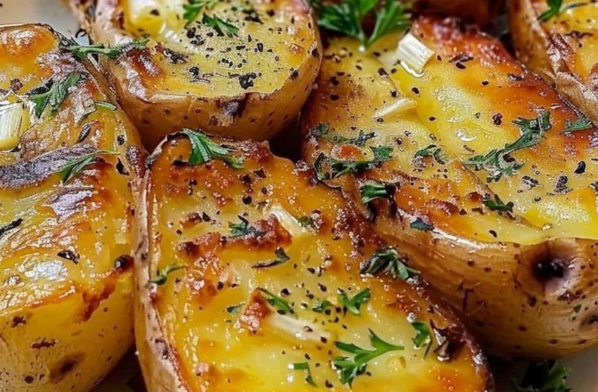 Ofenkartoffeln mit Knoblauch und Butter