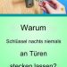 Vergessen Sie nachts nie wieder die Schlüssel in Ihrem Türschloss