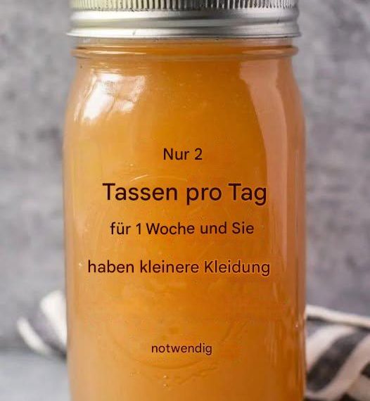 Nur 2 Tassen pro Tag für eine Woche und Sie brauchen kleinere Kleidung
