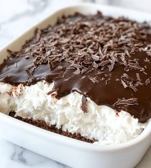No Bake Schokoladen Kokos Kuchen