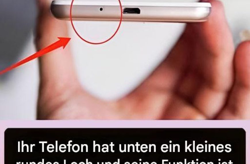 Viele Leute wissen immer noch nicht, wie nützlich dieses kleine Loch im Telefon ist