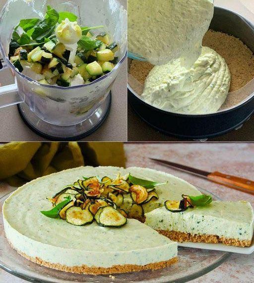 Herzhafter Käsekuchen mit Zucchini: das Rezept für einen frischen und originellen herzhaften Kuchen
