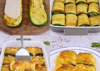 Zucchiniröllchen: das leichte und superverlockende Gericht