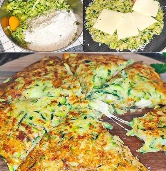 Besser als beim Italiener, SUPER lecker! – Zucchini Pizza