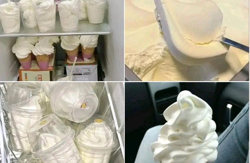 klassisches Vanilleeis: