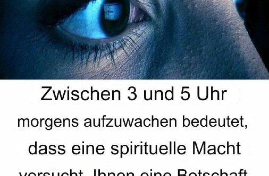 Zwischen 3 und 5 Uhr morgens aufzuwachen bedeutet, dass eine spirituelle Macht versucht, Ihnen eine Botschaft zu überbringen